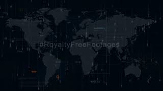 Hitech world map motion background loops | hi-tech world map stock video | world map motion graphics