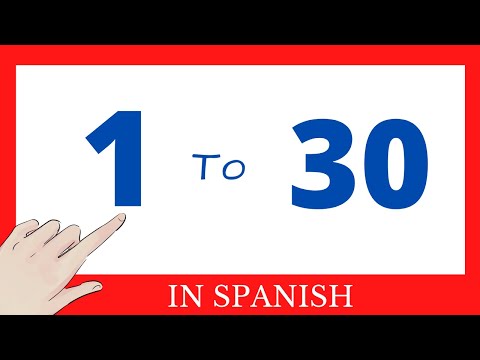 🔴 Numbers 1 to 30 in Spanish | How do you say | Learn Spanish