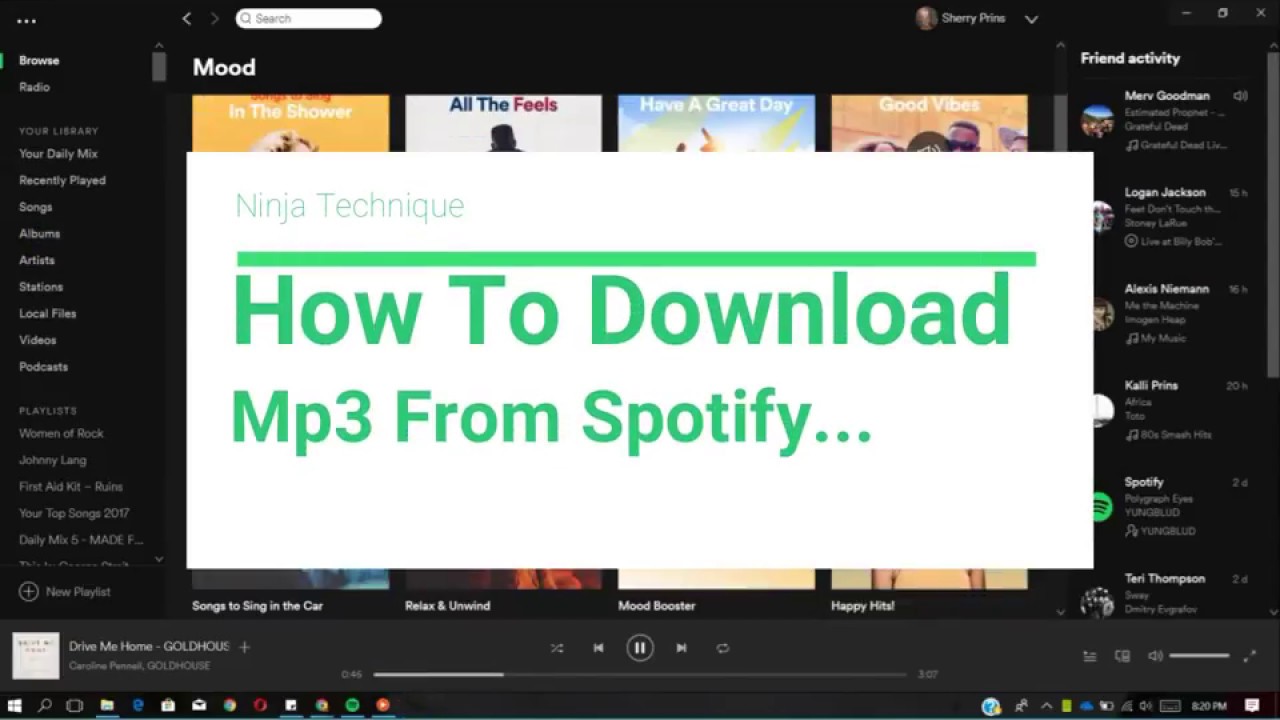 Download YouTube, SoundCloud, Spotify in MP3 with tags