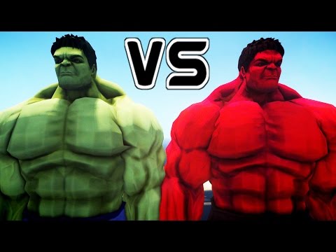 Hulk vs Red Hulk - Epic Battle