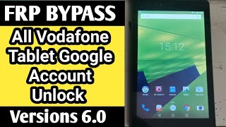 All Vodafone Tablet Google Account Unlock without pc / Vodafone vfd 1100 3G Frp Bypass. 6.0, 7.0, 8