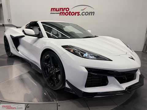 2025 Chevrolet Corvette Z06 Coupe 3LZ in White for sale at Munro Motors in Brantford, ON