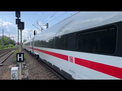 Ausfahrt eines ICE 4 (Baureihe 412) aus Berlin-Gesundbrunnen