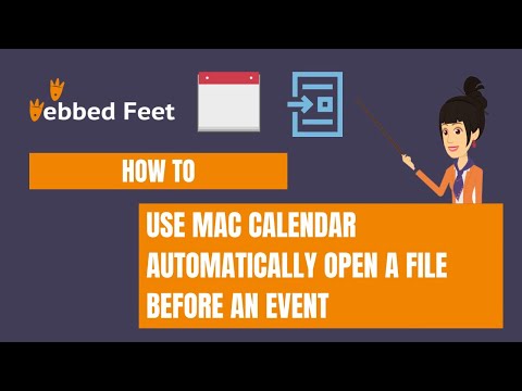 How to Use Calendar Automatically Open a File Before an Event