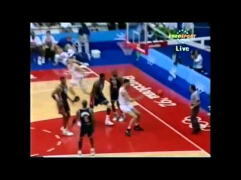 1992 DREAM TEAM vs CROATIA (Croatia highlights) Group Game