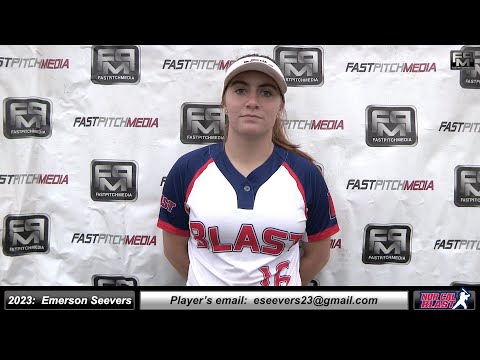 2023 Emerson Seevers Committed Denison University First Base Softball Player Skills Video - Blast