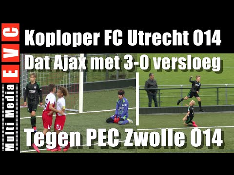 Koploper FC Utrecht O14 (Dat Ajax met 3-0 versloeg )- PEC Zwolle O14 | Bizarre Slotfase 😳