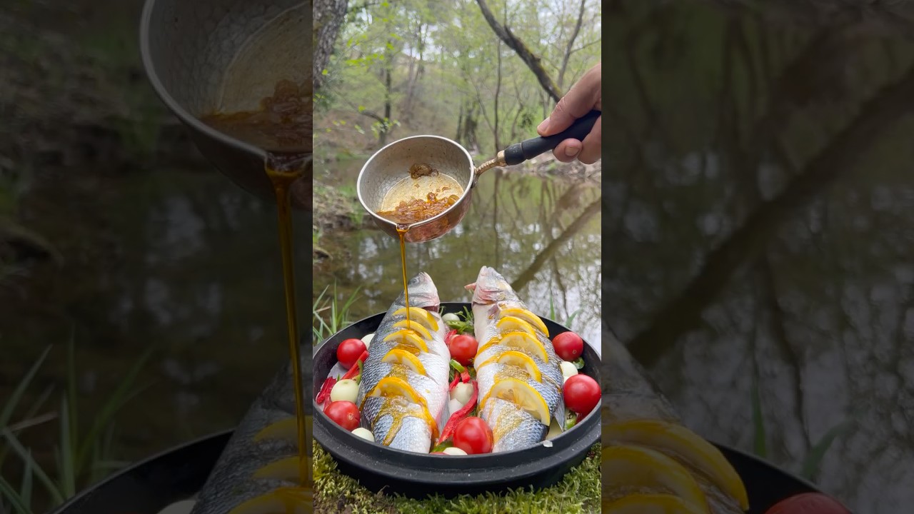 Fish and Pita in Natural Stone Oven 🐟