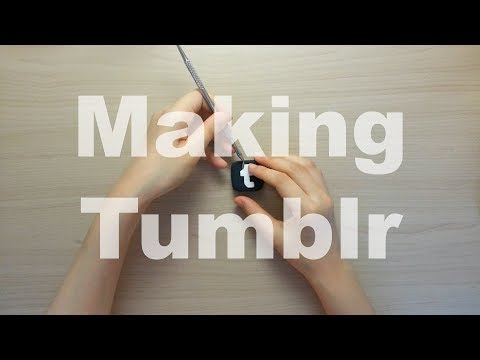 Tumblr App logo clay art  - 텀블러 앱 로고 클레이로 만들기