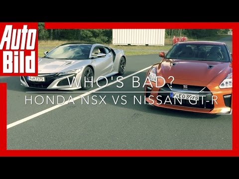 AUTO BILD Quickshot: HONDA NSX vs Nissan GT-R