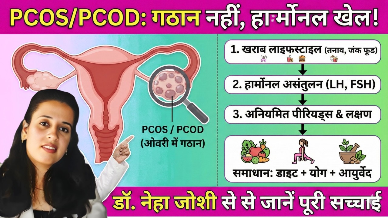 PCOD/PCOS क्या है? Treatment | बच्चेदानी /ओवरी में गठान का होना - Dr. Neha J