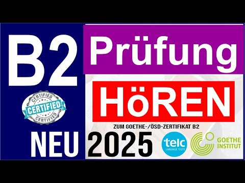 Goethe B2 Listening 2025 EXPERT Reveals TOP Secrets | Exam Test B2 New 2025 | Listening Comprehen...