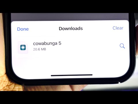 ANY iPhone How To Access a Downloaded File!