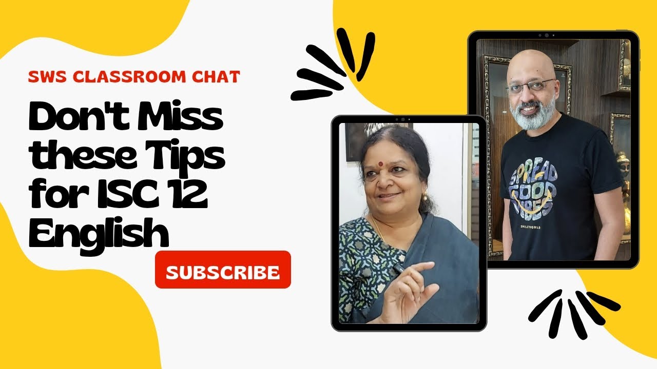 How to score High marks in ISC 12 English Language and Literature Exams 2024 | SWS Classroom Chat