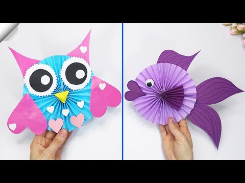 6 DIY paper crafts Moving paper TOYS Easy paper crafts