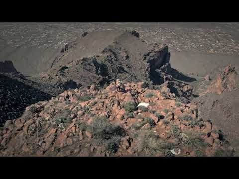 Flatiron summit superstition mountains drone footage.  Apache Junction, Arizona.