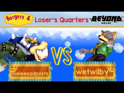 meleesadposts vs WetWilby - Loser's Quarters - Burgers and Beyond Melee 3