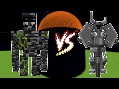 Bedrock Golem VS Ferrous Wroughtnaut - Minecraft Mob Battle - SLN Craft