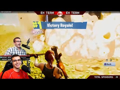 Nick Eh 30 reacts to his FIRST WIN on Fortnite!