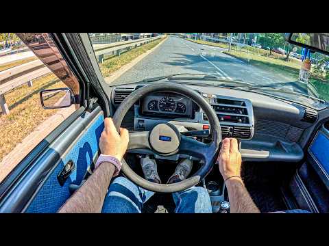 1996 Fiat Cinquecento [0.9 i.e. S 39 hp] |0-100| POV Test Drive #2160 Joe Black