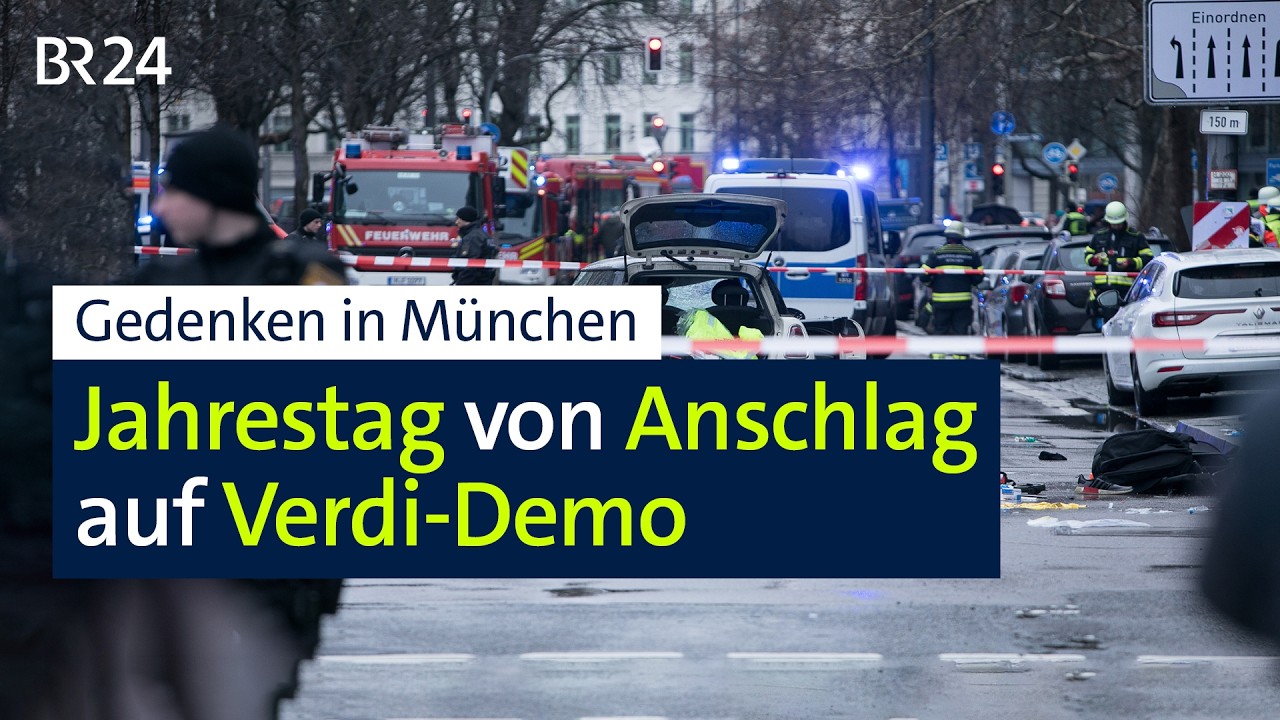 Gedenken: Erster Jahrestag Anschlag auf Verdi-Demo | BR24