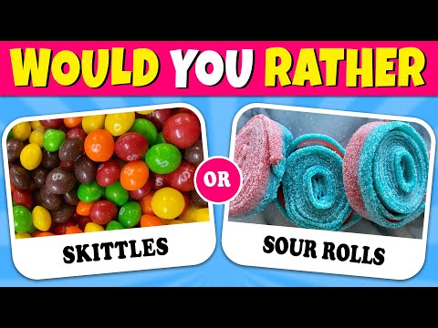 Would You Rather CANDY & SWEETS 🍬🍭 Quiz Rainbow