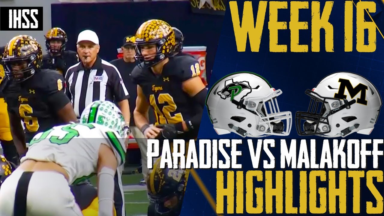 Paradise vs. Malakoff Semifinals Thriller Ends 27-19 | High School Football Highlights