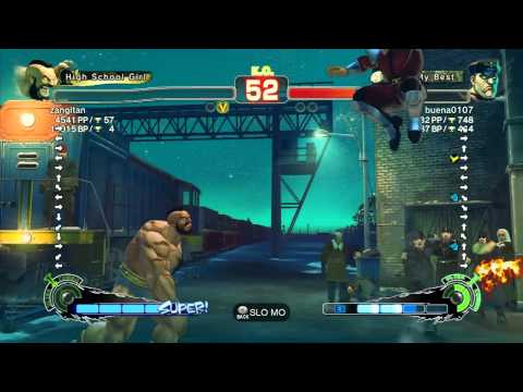 SSF4 AE: Zangitan (Zangief) vs buena0107 (Dictator) - Ranked Match (720p HD)