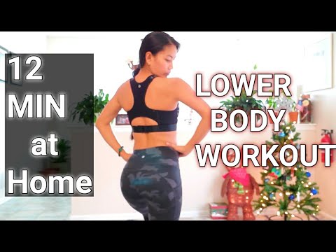 12 MIN LEG/THIGH/BUTT WORKOUT AT HOME | Bodyweight exercises