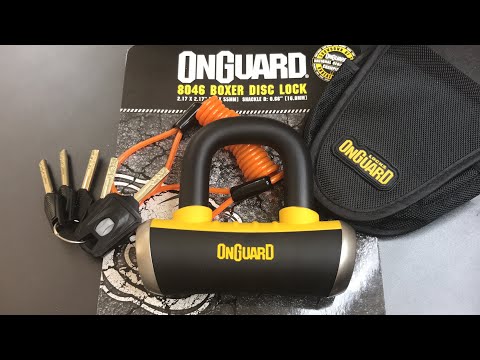 OnGuard U- Lock Neon dviratis tvirtinimo mėlyna 115x230 mm (8153BU) video