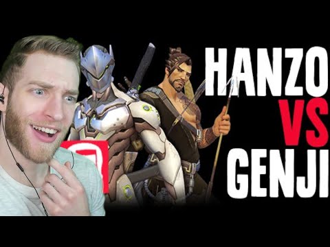 I CAN'T DECIDE!! Reacting to Hanzo vs Genji & Ashe vs McCree RAP BATTLES by JT Music!!