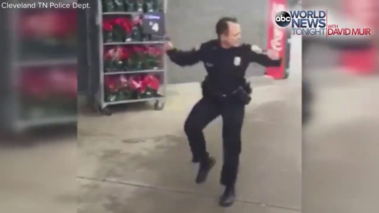 Cop Dances for Donations