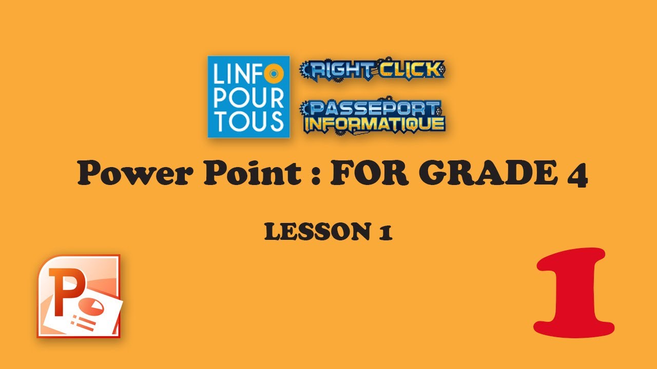 Power Point Lesson 1 for Grade 4