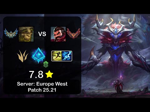 Ivern Jungle vs Graves - EUW Challenger - Patch 25.21