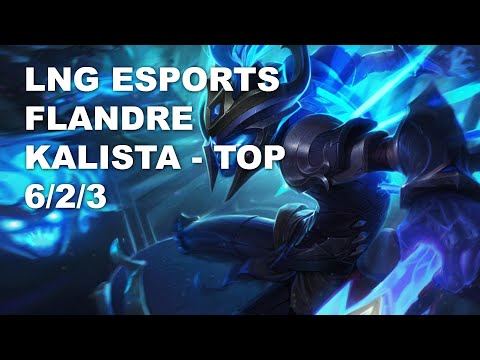 LNG Esports Flandre Top Kalista vs Quinn - KR Master Patch 10.9