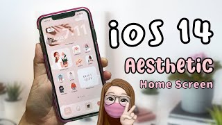 CARA CUSTOM AESTHETIC HOME SCREEN IPHONE iOS14 | Bahasa Indonesia
