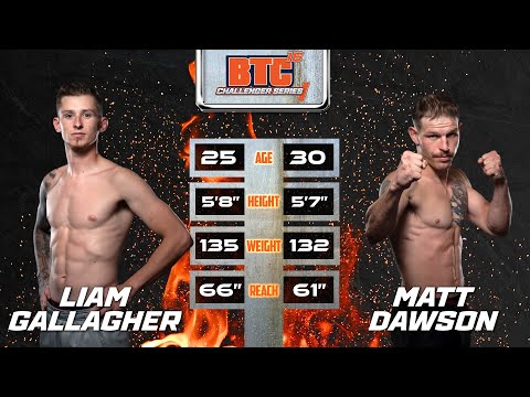 Liam Gallagher vs Matt Dawson | BTC 16: Challenger Series I | FULL FIGHT