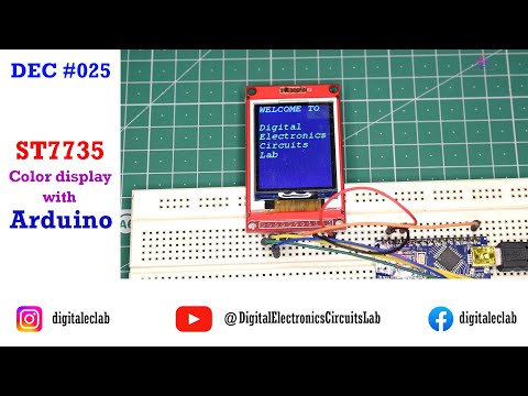 DEC #025 Utilizzo di un display TFT a colori da 1,8 pollici con Arduino | ST7735