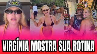VIRGÍNIA MOSTRA SUA ROTINA COM VINI JUNIOR 