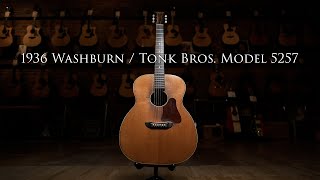 Video thumbnail for 1936 Washburn / Tonk Bros Model 5257 by Emerald City Guitars