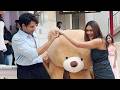 Playful Promos Giant Teddies And Heart Gestures