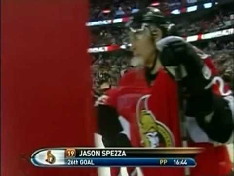 Spezza goal 1/2 vs Canadiens (03/19/09)