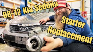 08-12 Kia Sedona Won't Crank - Starter Replacement