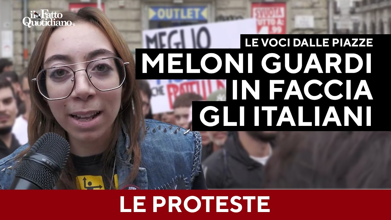 "Ci stanno togliendo il futuro". Le voci dalle piazze di Napoli e Bari contro il carovita