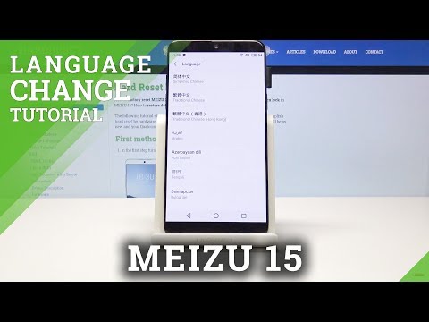 How to Set Another Language on MEIZU 15 - Language Settings