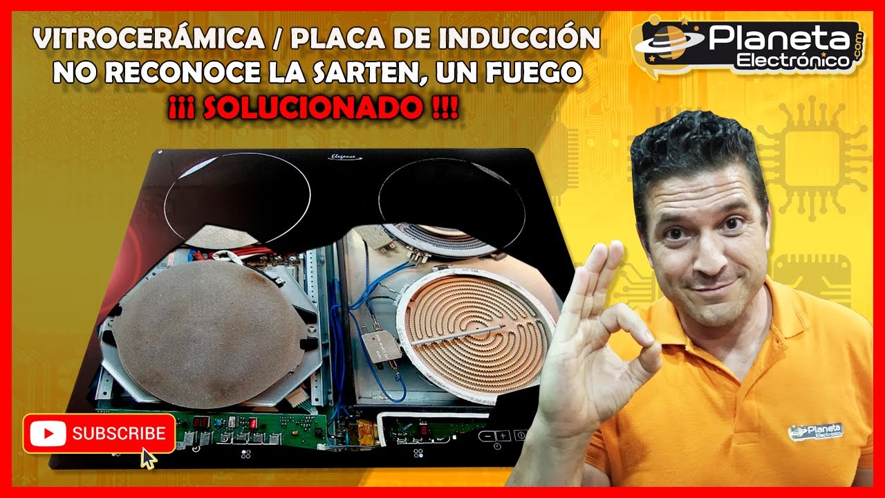 Vitroceramica / Placa de inducción no reconoce sartén, uno de los fuegos SOLUCIONADO
