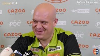 Michael van Gerwen on Price's EAR DEFENDERS: “I told him he didn't have the balls to put them on”