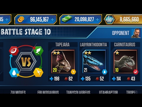Battle stage 10 to win Tapejara||Jurassic world the game