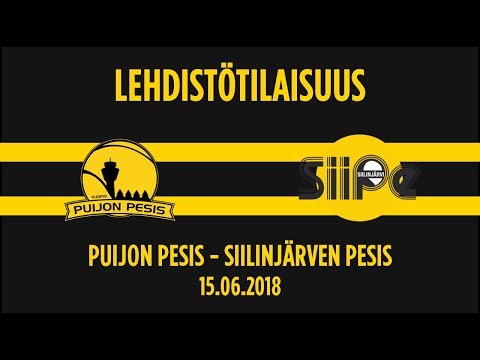 15.06.2018 Puijon Pesis - Siilinjärven Pesis Lehdistotilaisuus