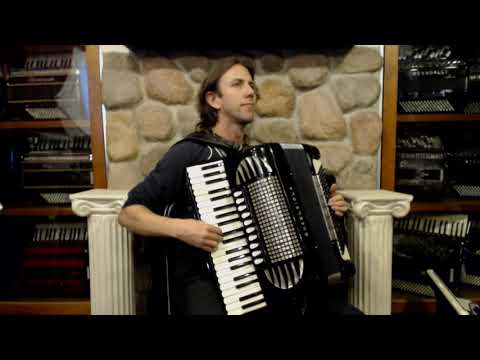 3479 - Black Excelsior Excelsiola 740 Magnante Piano Accordion LMMM 41 120 $2999